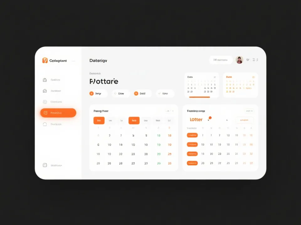 开奖公告与数据查询界面示意图